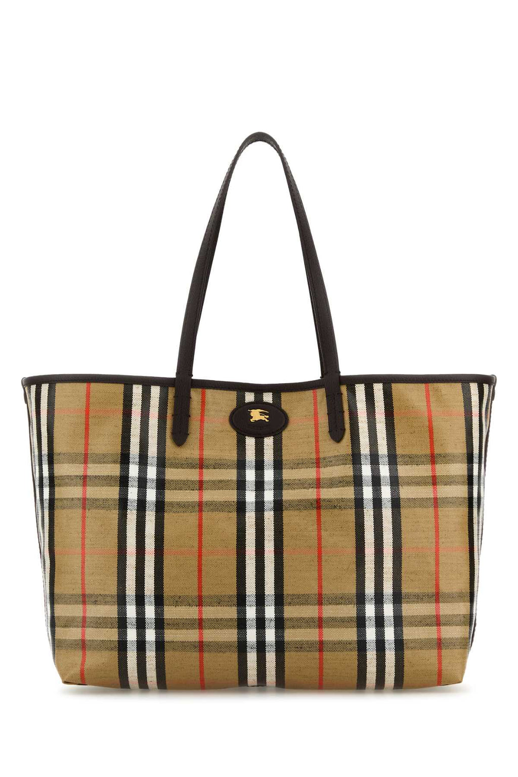 BURBERRY LL HIGHLANDS MD TOTE WWW For Women Exterior: 69% Cotton 21% Viscose 10% Linen