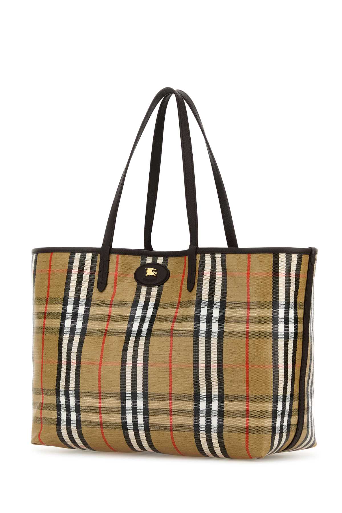 BURBERRY LL HIGHLANDS MD TOTE WWW For Women Exterior: 69% Cotton 21% Viscose 10% Linen