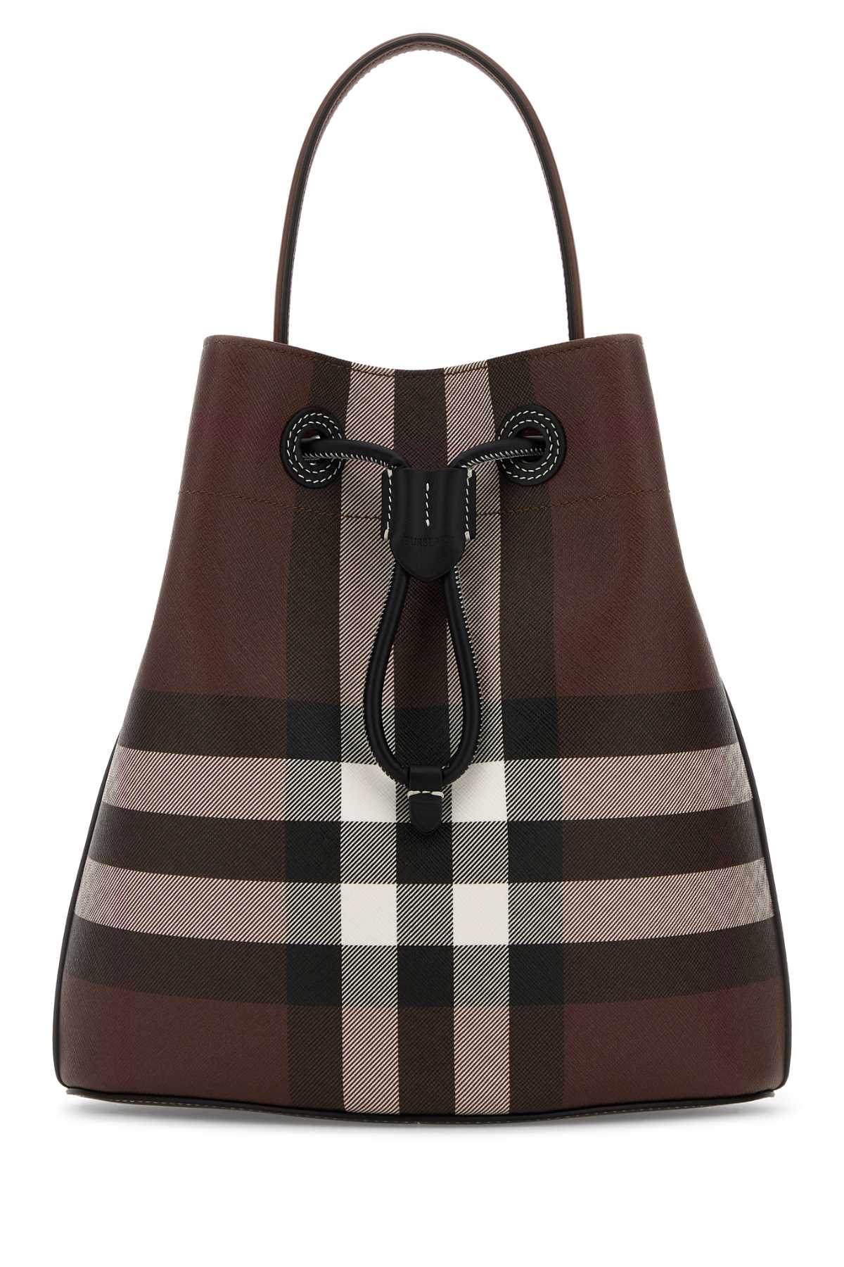 BURBERRY LL SM DRAWSTRING GC9 For Women Exterior: 55% Polyurethane 25% polyester 20% Cotton Lining: 60% Cotton 40% Polyester Finishing: Golden metal