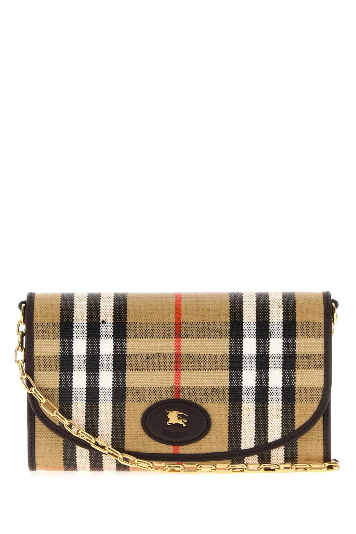 BURBERRY LS HIGHLANDS WOC WWW For Women Exterior: 69% Cotton 21% Viscose 10% Linen Lining: 100% Lamb Finishing: Golden metal