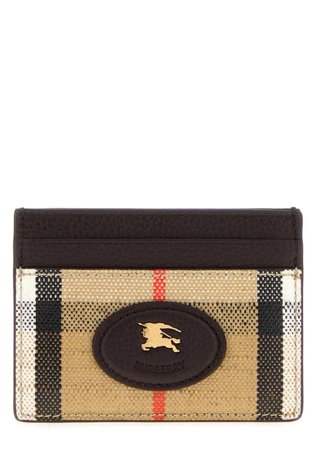 BURBERRY LS HIGHLANDS CARDCASE WWW For Women Exterior: 69% Cotton 21% Viscose 10% Linen Finishing: Golden metal