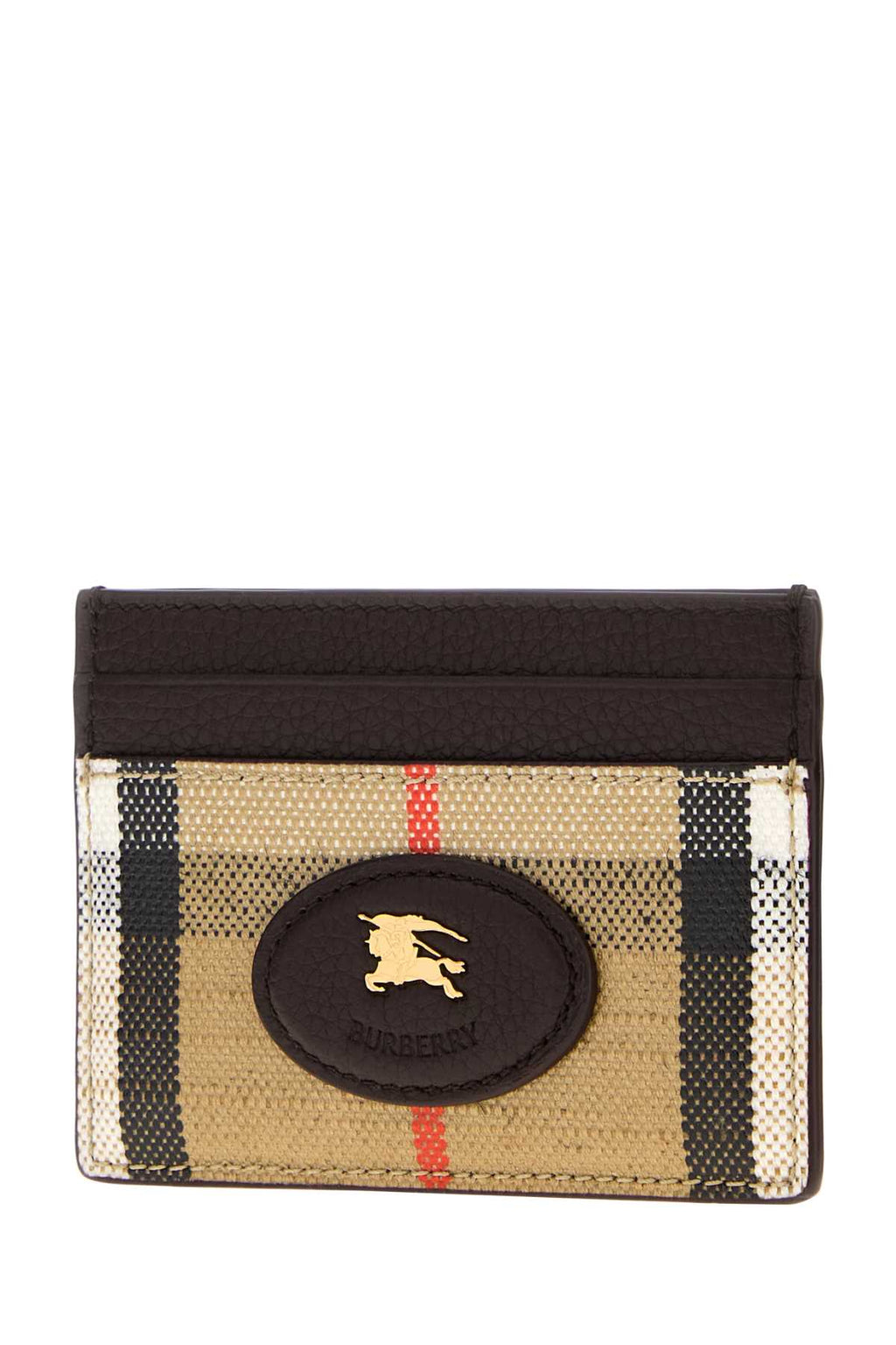 BURBERRY LS HIGHLANDS CARDCASE WWW For Women Exterior: 69% Cotton 21% Viscose 10% Linen Finishing: Golden metal
