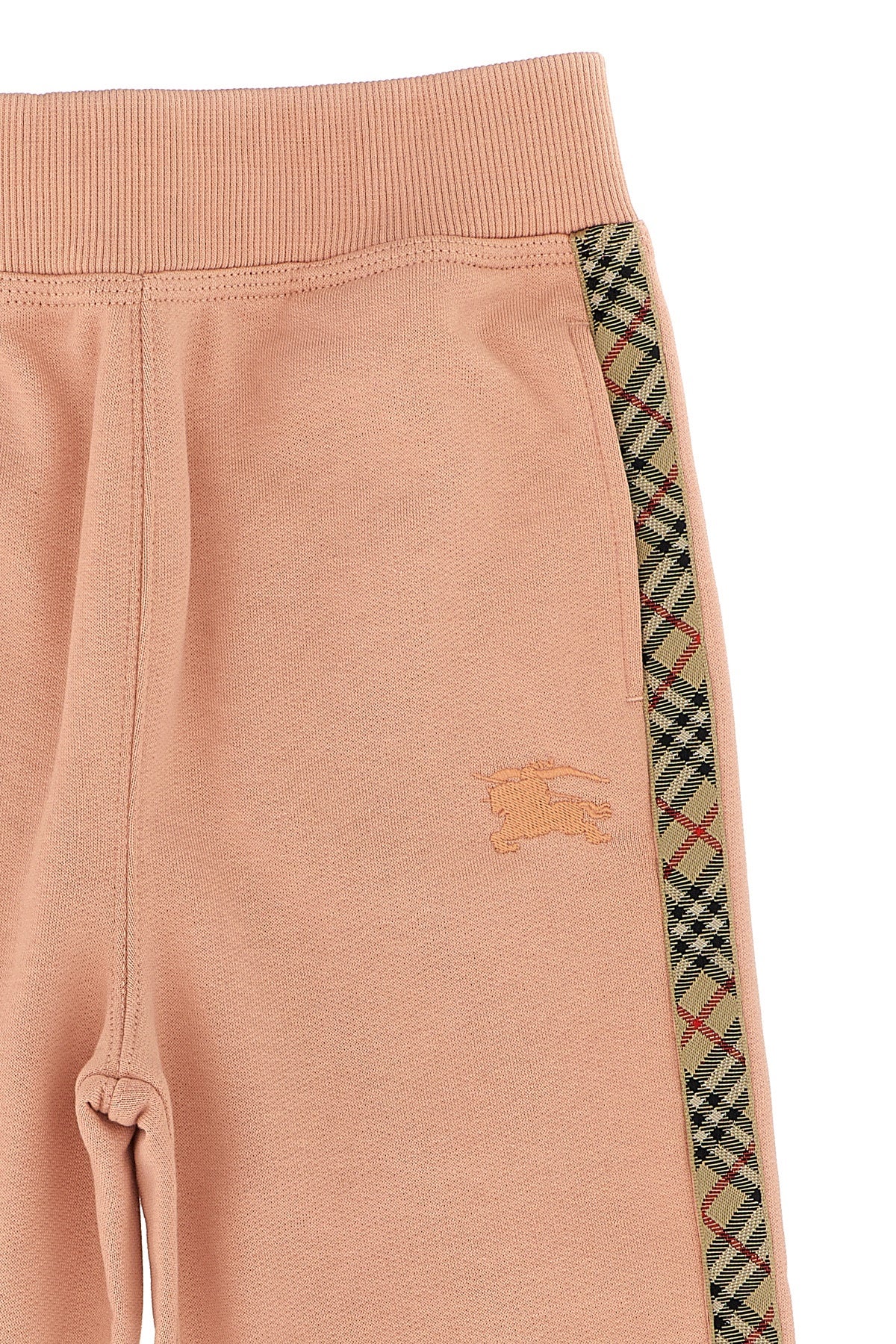 BURBERRY 'Jackson Check Tape' joggers For Baby girl 100% cotton