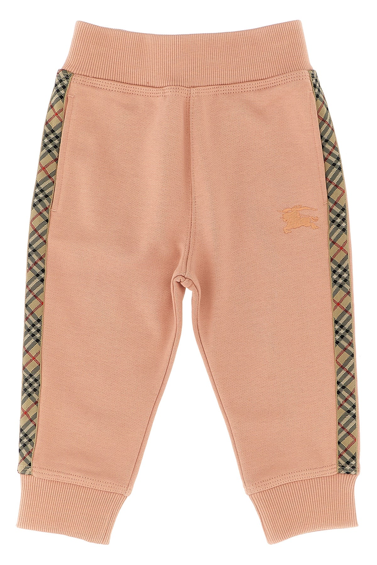 BURBERRY 'Jackson Check Tape' joggers For Baby girl 100% cotton