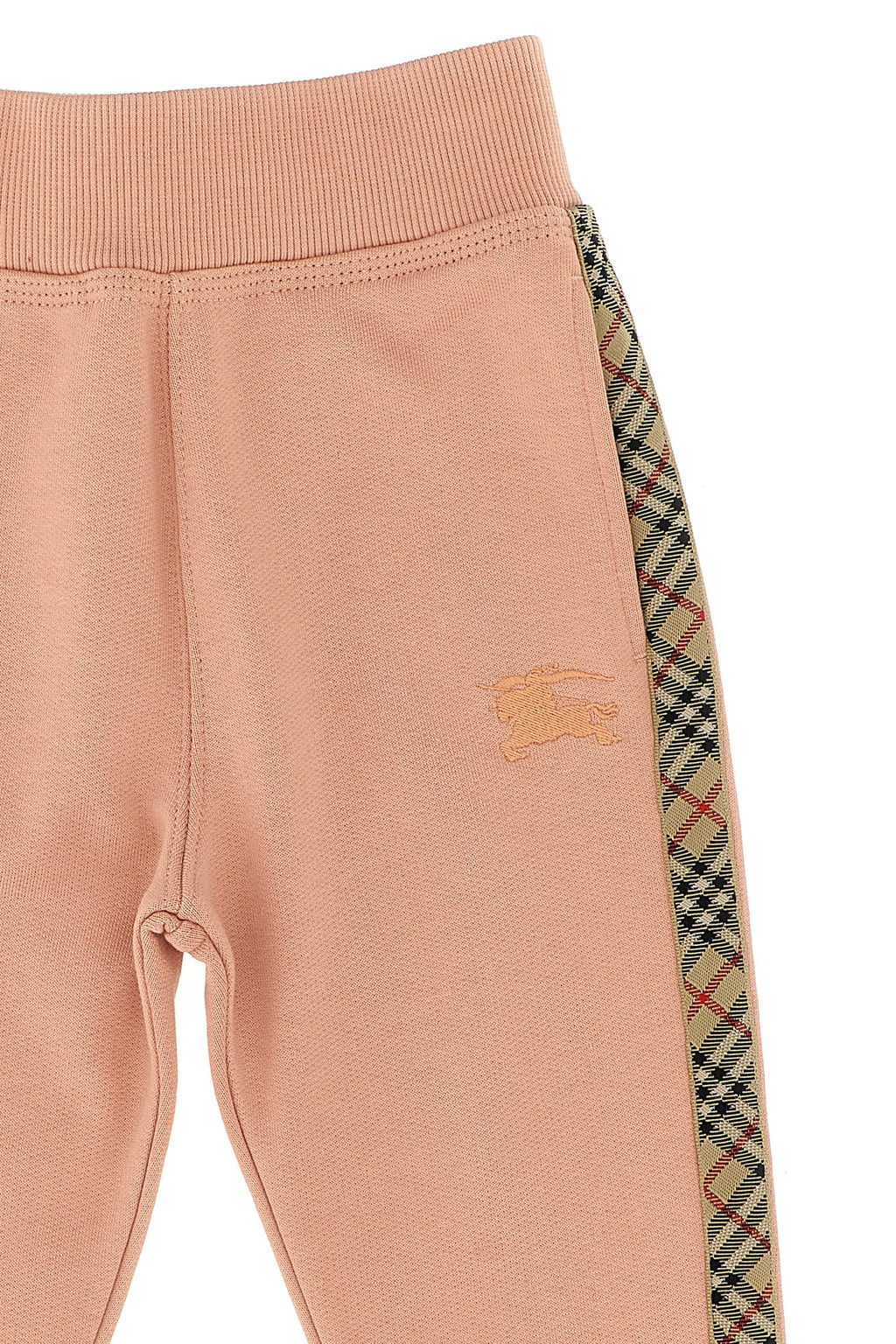 BURBERRY 'Jackson Check Tape' joggers For Baby girl 100% cotton