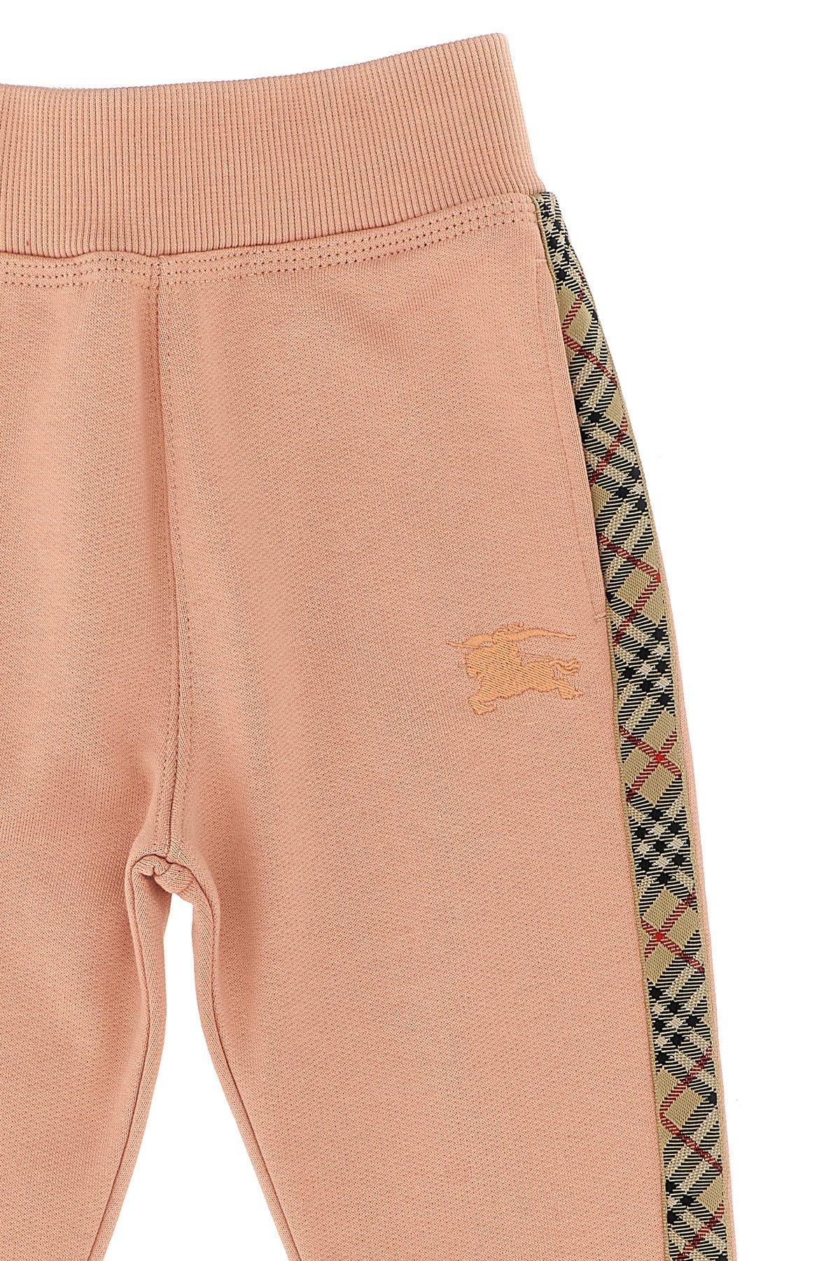 BURBERRY 'Jackson Check Tape' joggers For Baby girl 100% cotton