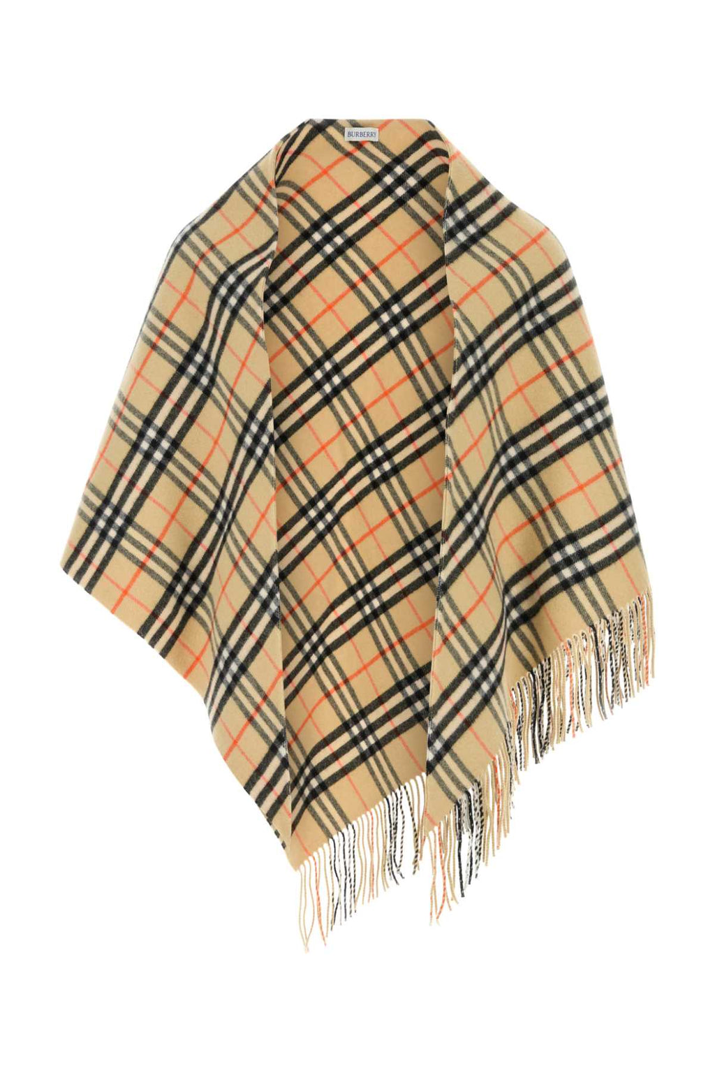 BURBERRY ST MED CH BANDANA CAPE For UNISEX Exterior: 90% Wool 10% Cashmere