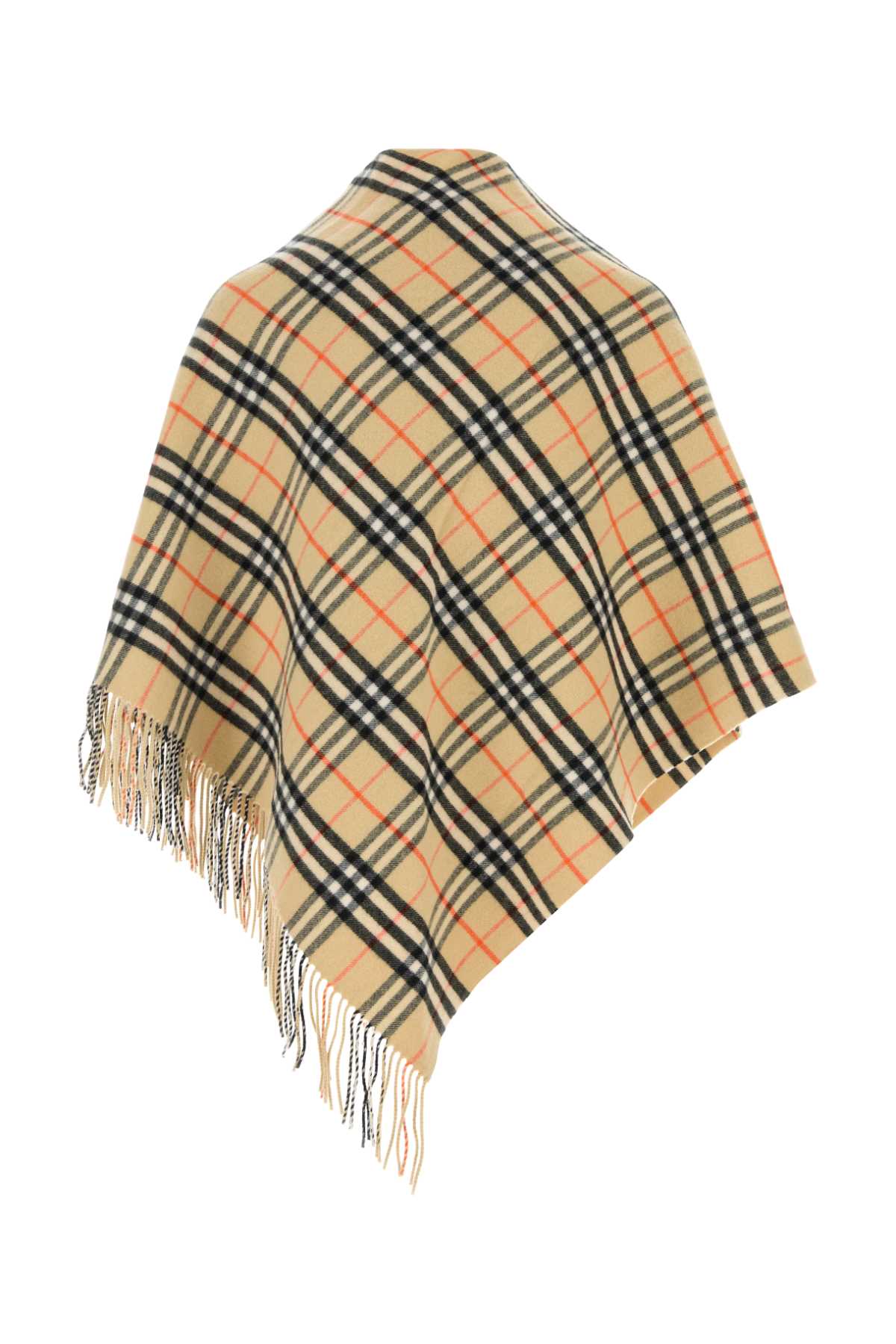 BURBERRY ST MED CH BANDANA CAPE For UNISEX Exterior: 90% Wool 10% Cashmere