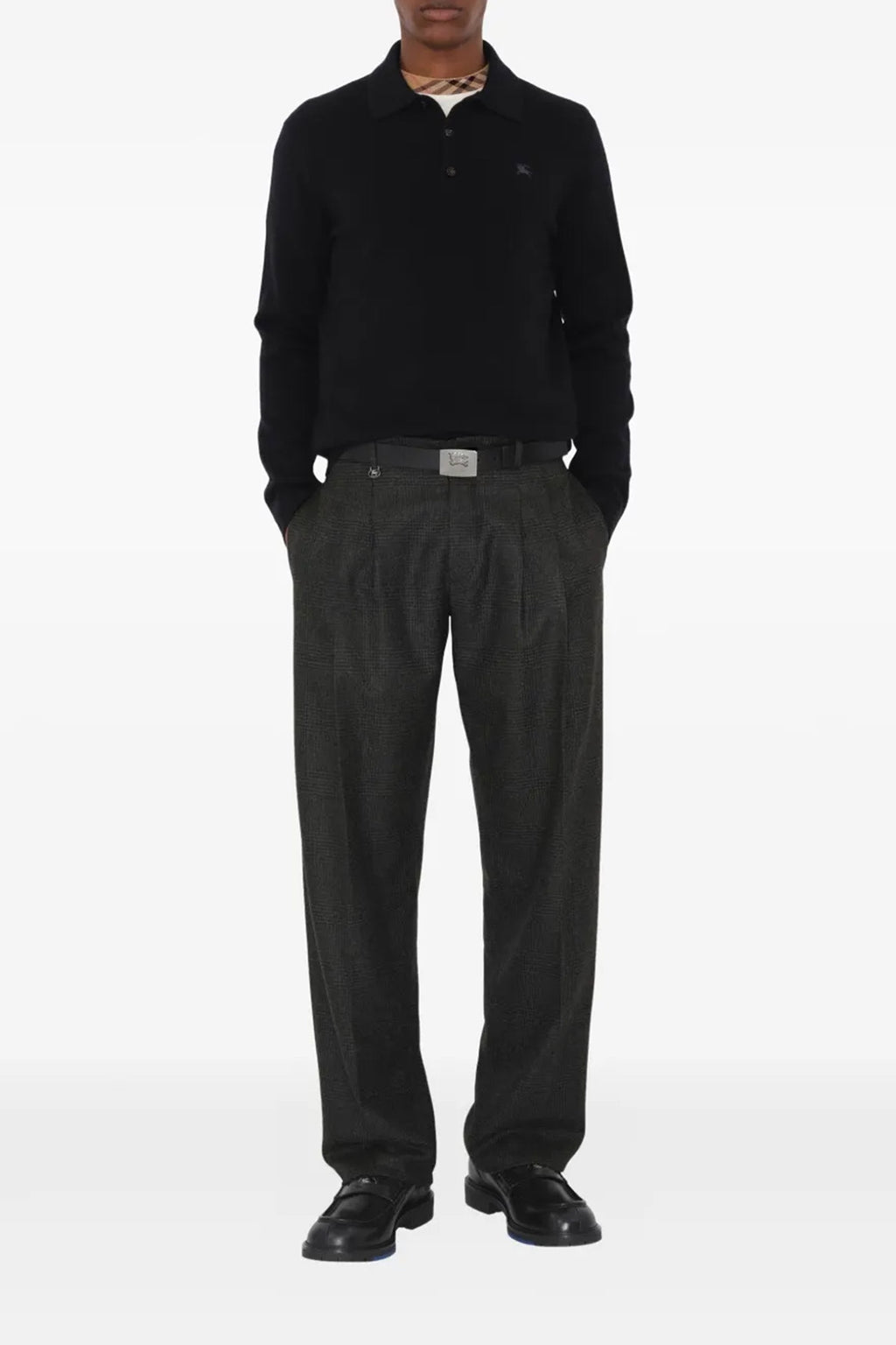 BURBERRY 'Carson' polo shirt For Men 95% ws, 4% pa, 1% ea