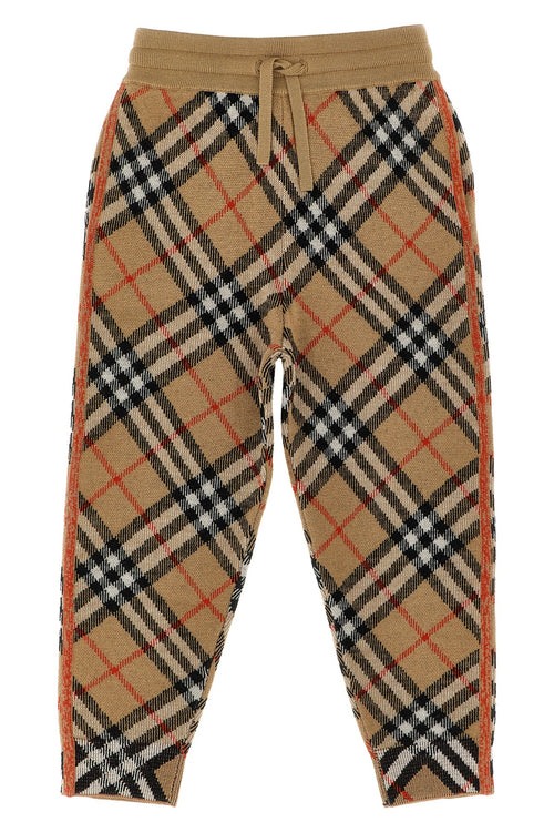 BURBERRY 'Gerard Bias' joggers For Unisex baby 100% wool