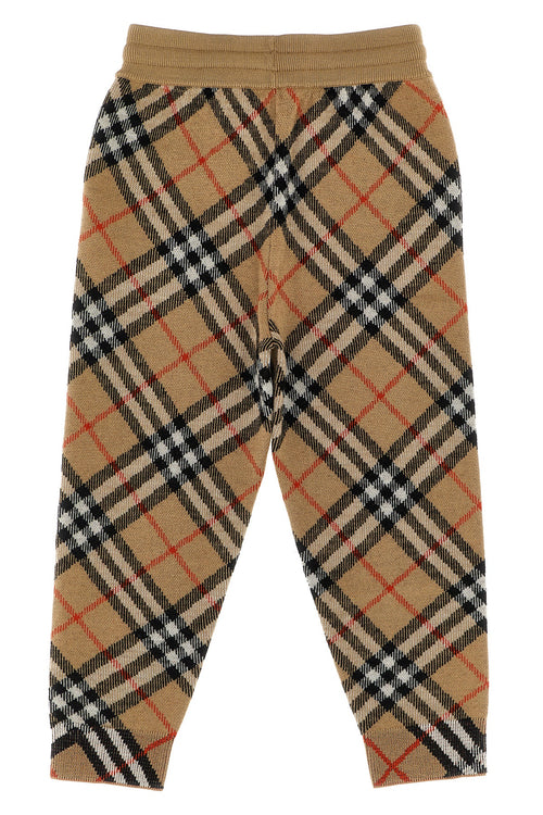 BURBERRY 'Gerard Bias' joggers For Unisex baby 100% wool
