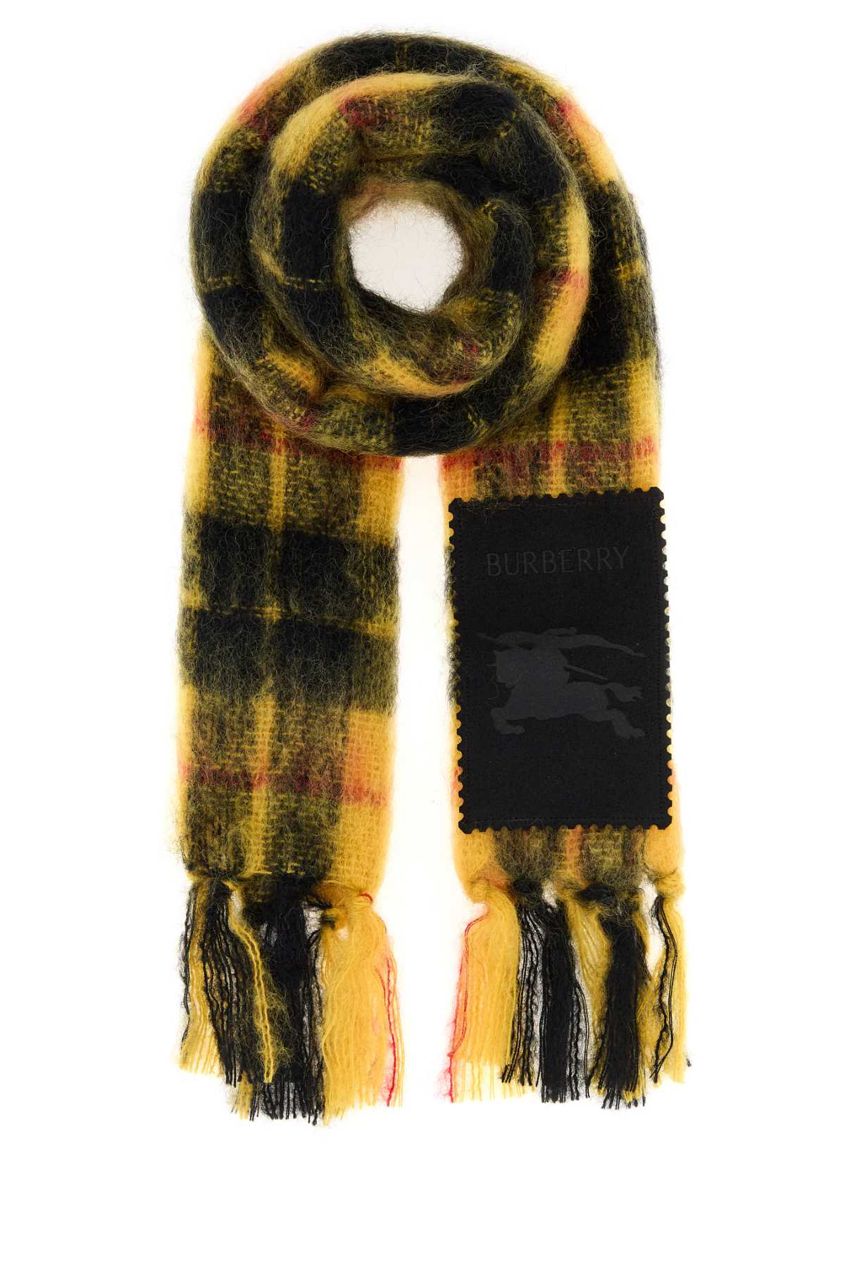 BURBERRY MU TARTAN CHECK MOHAIR For UNISEX Exterior: 60% Mohair 39% Wool 1% Nylon