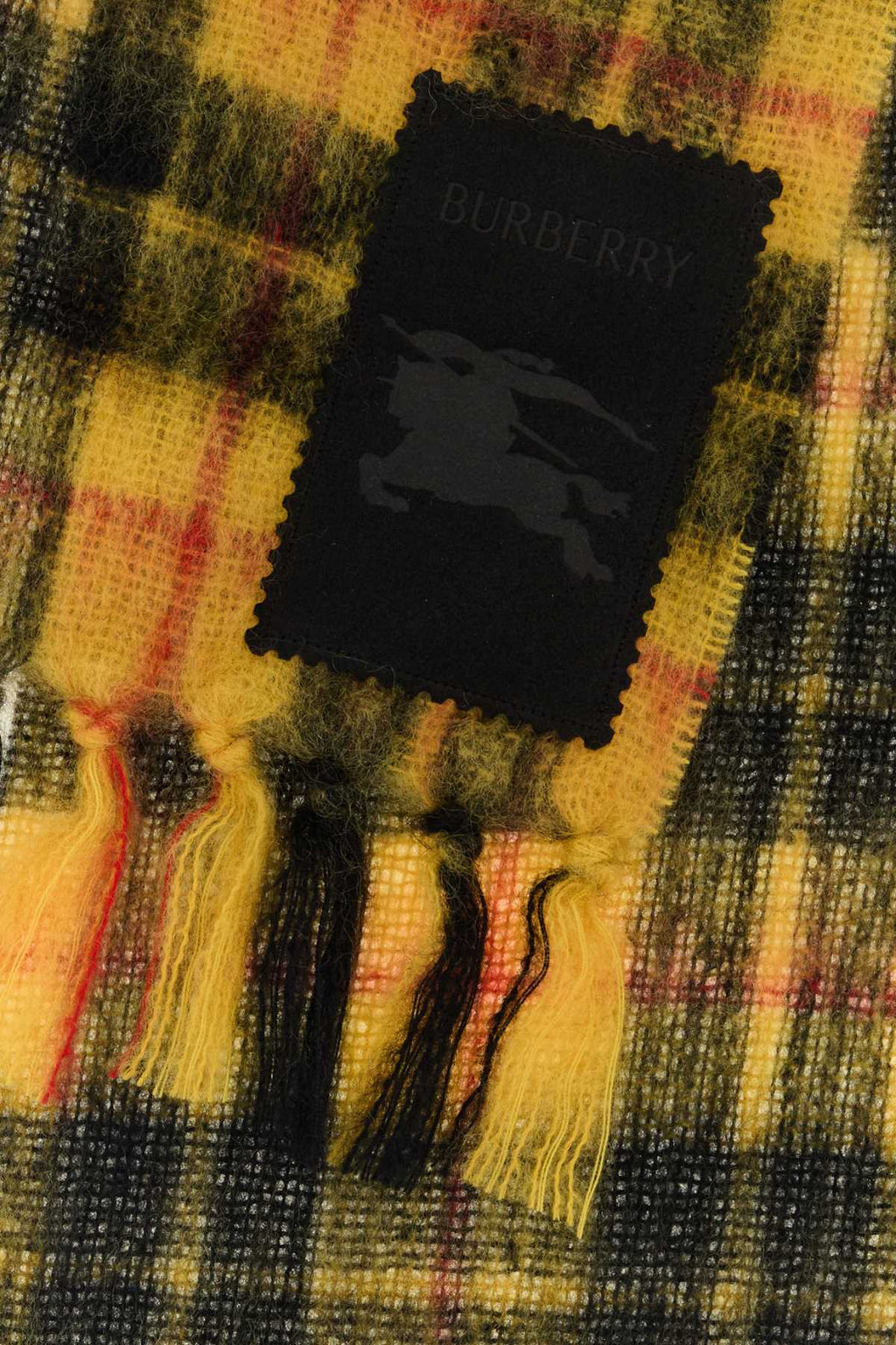 BURBERRY MU TARTAN CHECK MOHAIR For UNISEX Exterior: 60% Mohair 39% Wool 1% Nylon