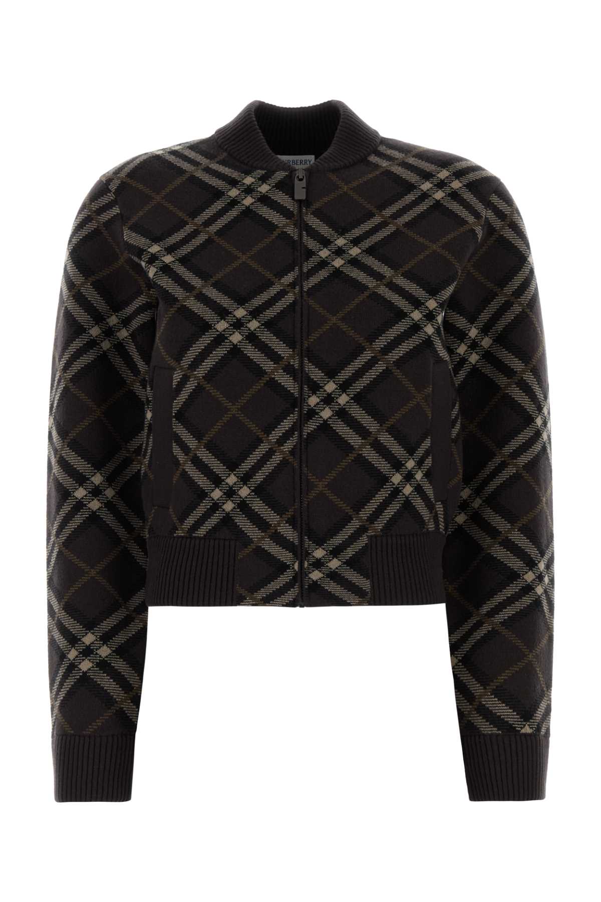 BURBERRY GENEVIEVE WCHK For Women Exterior: 70% Wool 27% Cashmere 2% Nylon 1% Elastane