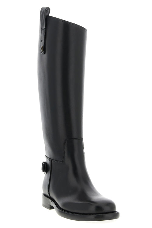 BURBERRY 'Cavalier' boots For Women 100% calfskin leather (Bos Taurus)