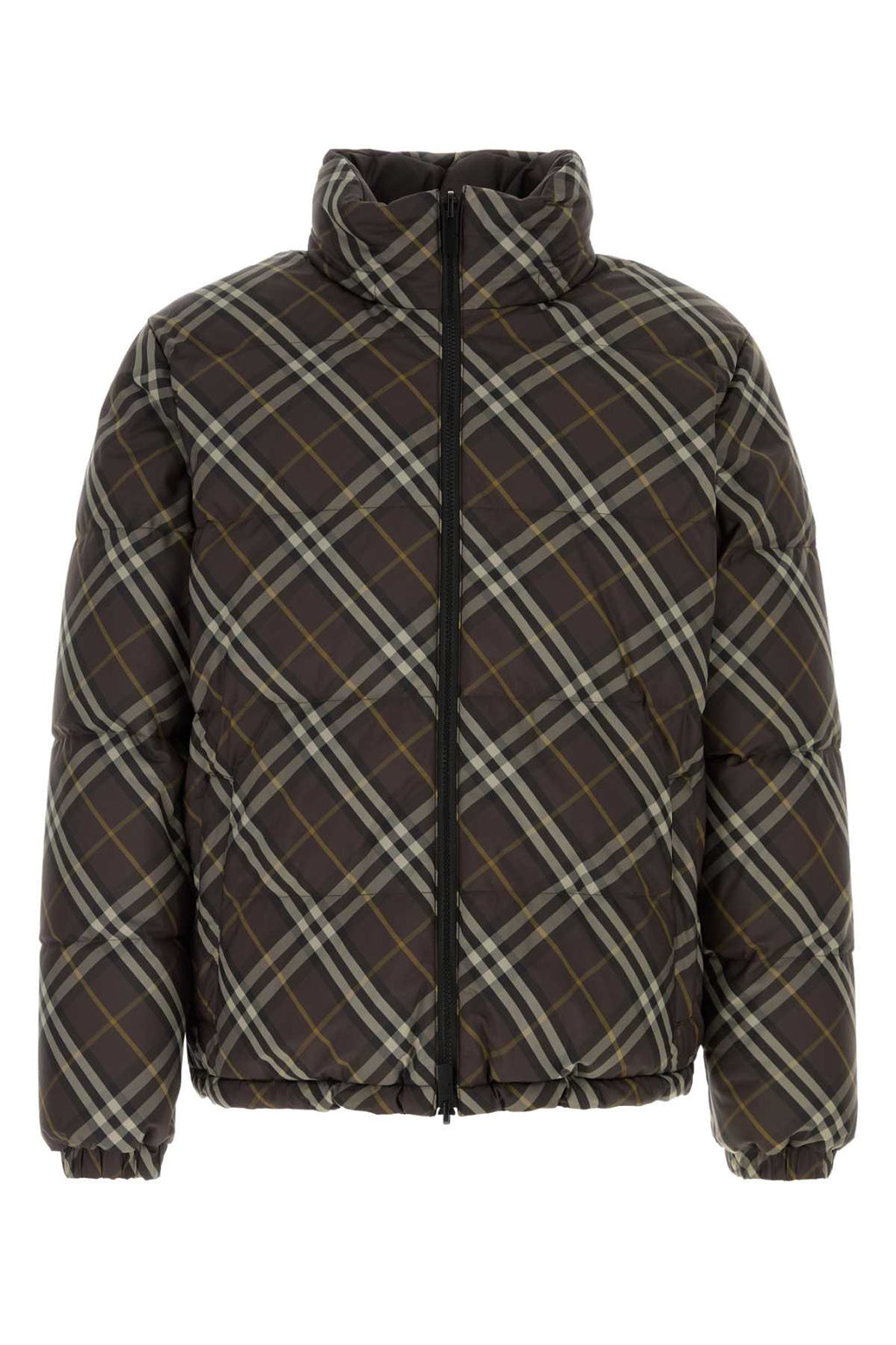 BURBERRY SNOWDON CHK R For Men Exterior: 100% Polyester Lining: 100% Polyester Padding: 90% Down 10% Feather