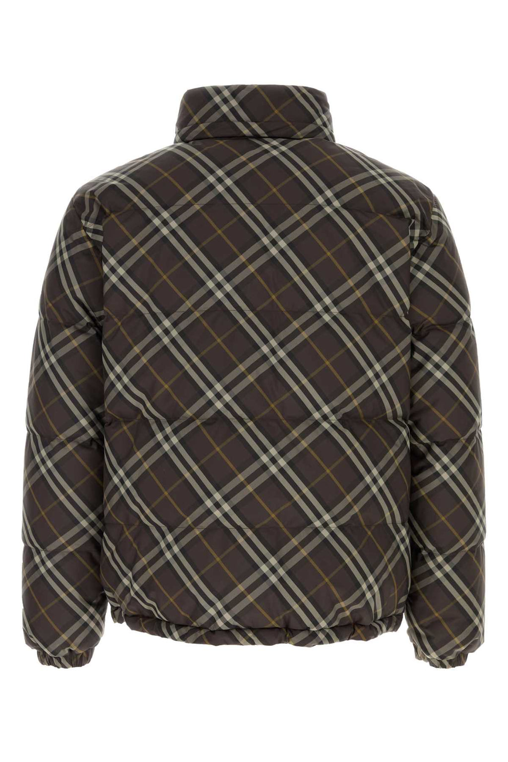 BURBERRY SNOWDON CHK R For Men Exterior: 100% Polyester Lining: 100% Polyester Padding: 90% Down 10% Feather