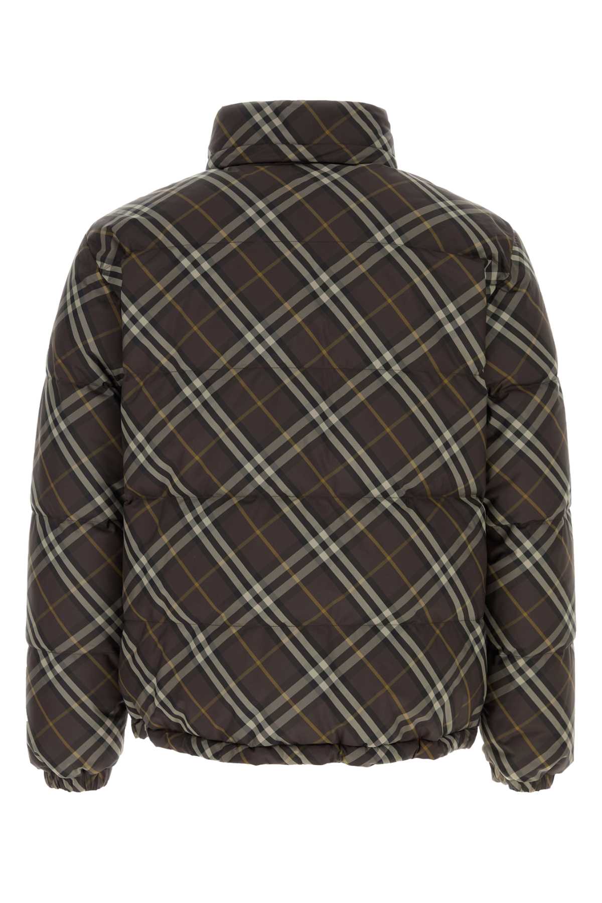 BURBERRY SNOWDON CHK R For Men Exterior: 100% Polyester Lining: 100% Polyester Padding: 90% Down 10% Feather