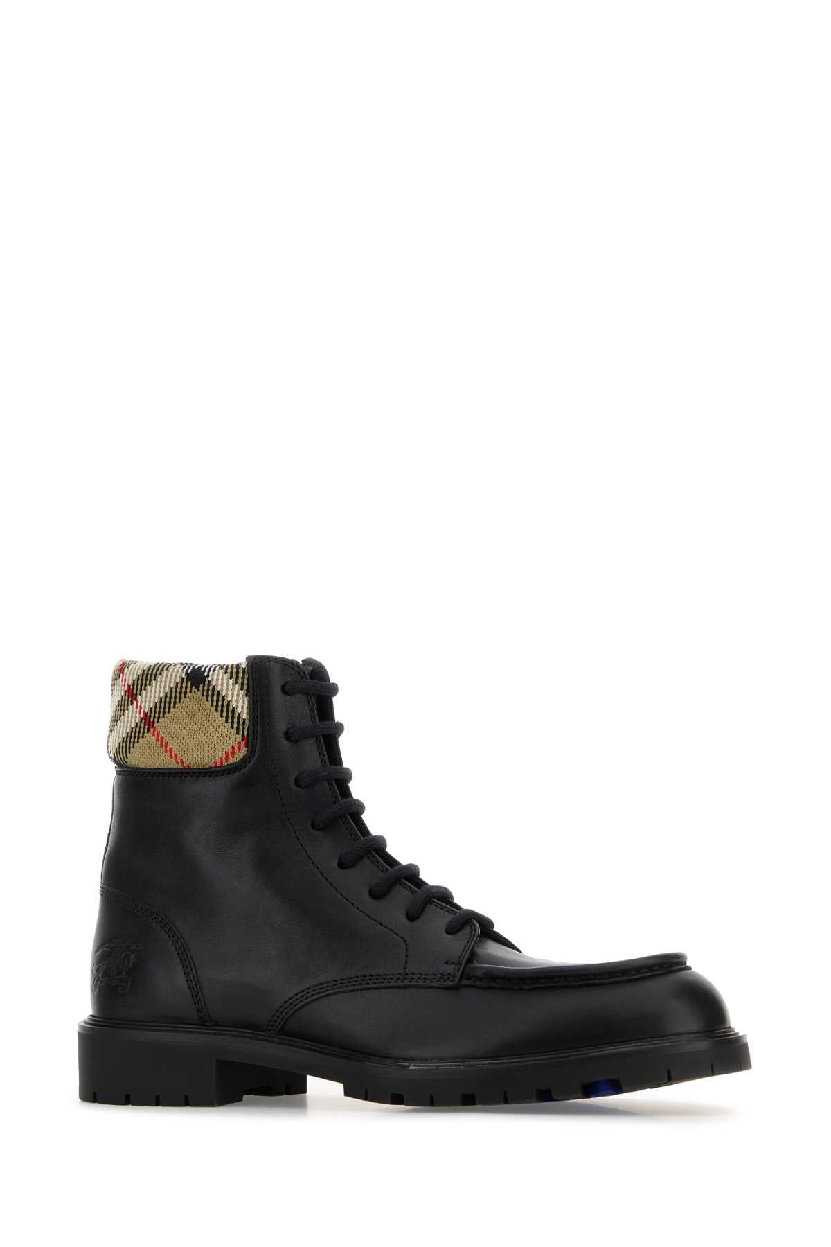 BURBERRY MF ROGUE LACE-UP BOOT For Men Exterior: 100% Leather Interior: 100% Leather Sole: Rubber