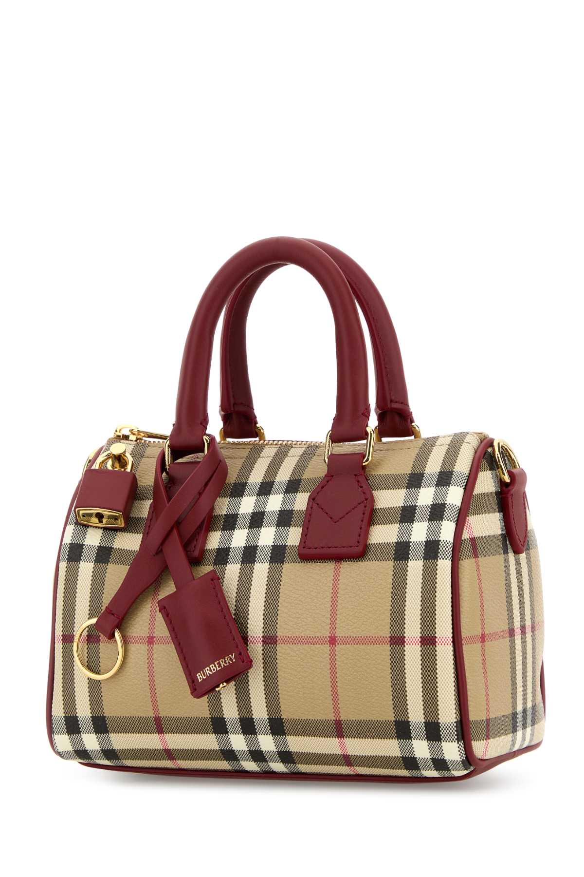 BURBERRY LL MN BOWLING DFC For Women Exterior: 48% Cotton 38% Polyurethane 14% Polyester Lining: 100% Cotton Finishing: Golden metal