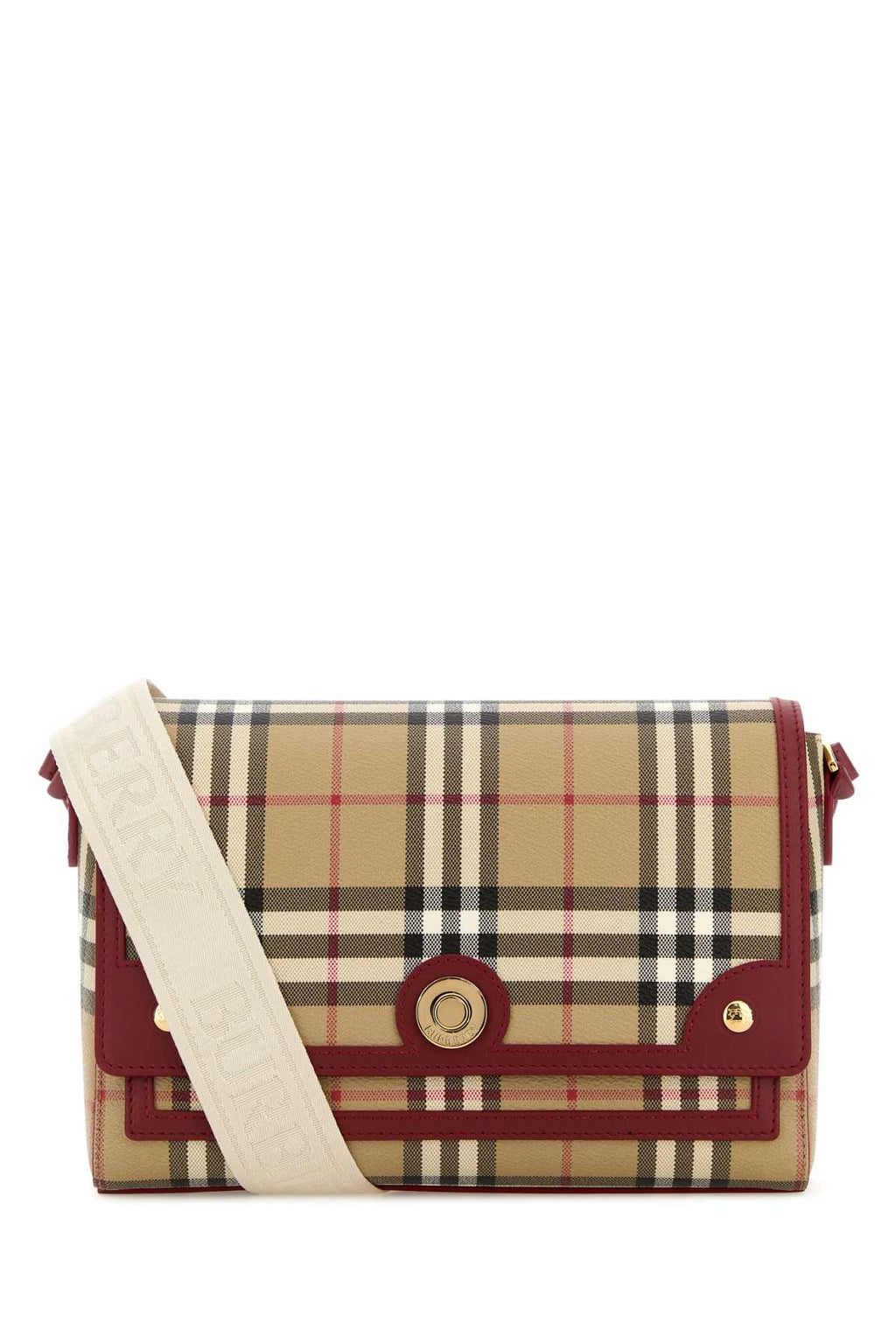 BURBERRY LL MD NOTE DFC For Women Exterior: 55% Polyurethane 25% Polyester 20% Cotton Lining: 100% Cotton Finishing: Golden metal