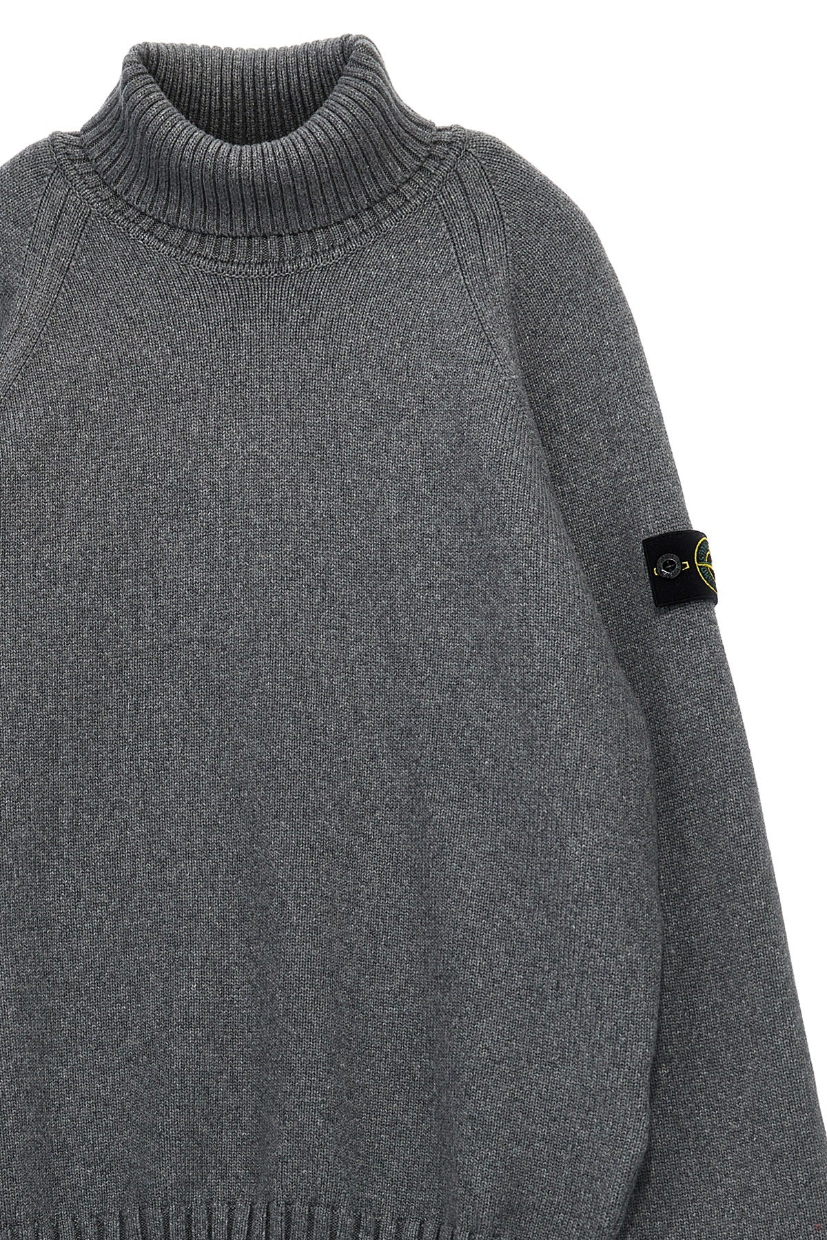 STONE ISLAND JUNIOR Logo badge sweater