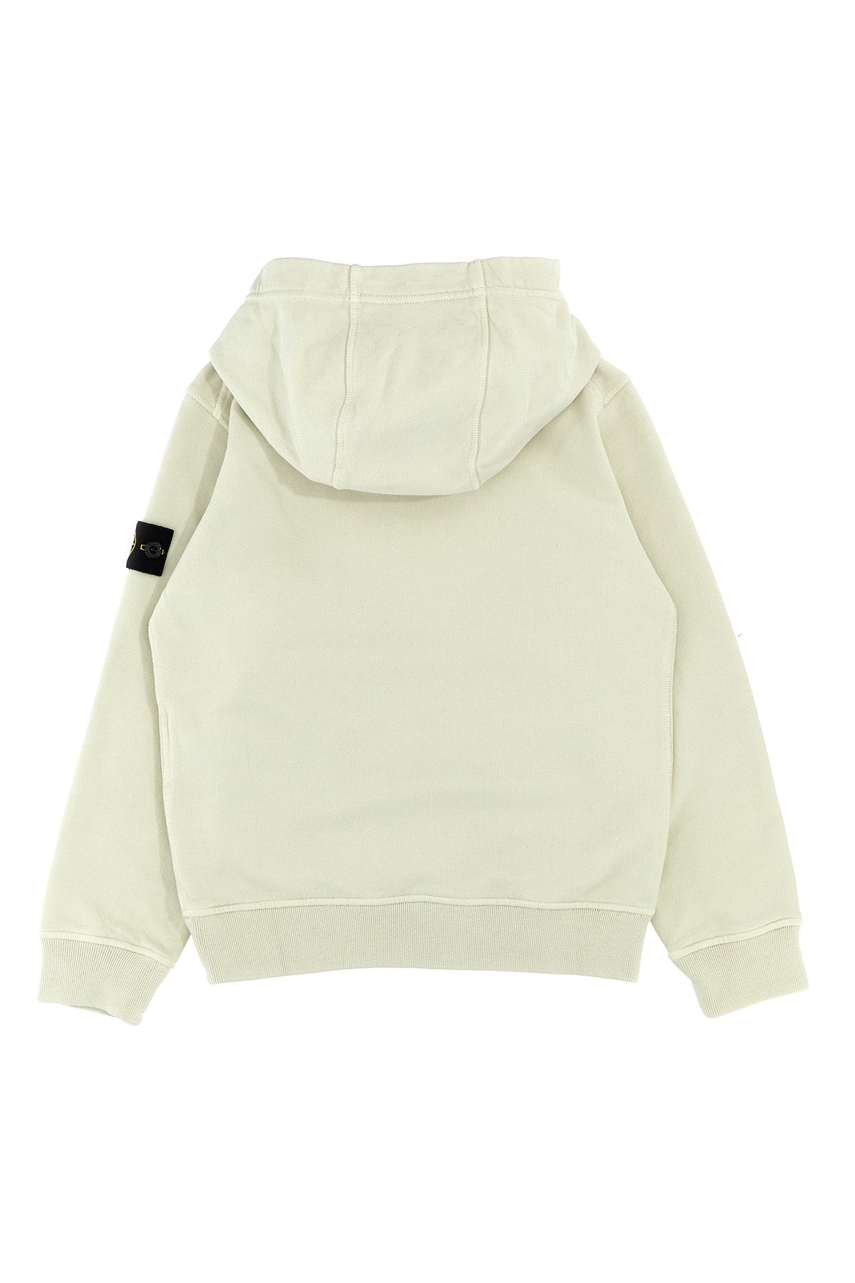 STONE ISLAND JUNIOR Logo patch hoodie For Baby boy 100% cotton