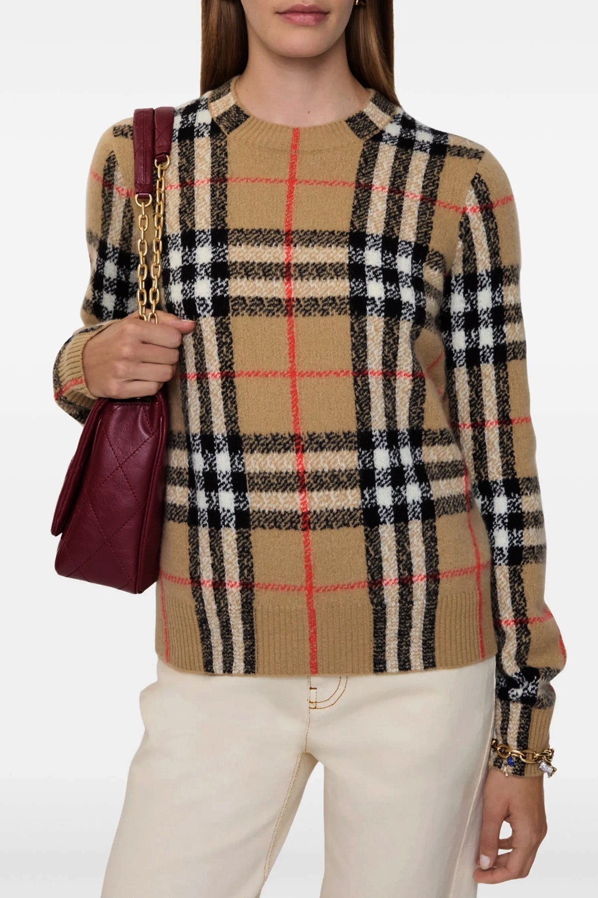 BURBERRY 'Constance' sweater For Women 54% cashmere 46% wool
