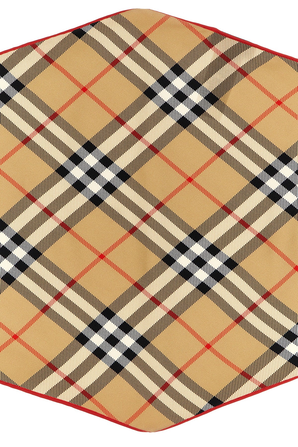 BURBERRY Check silk scarf For Women 100% mulberry silk
