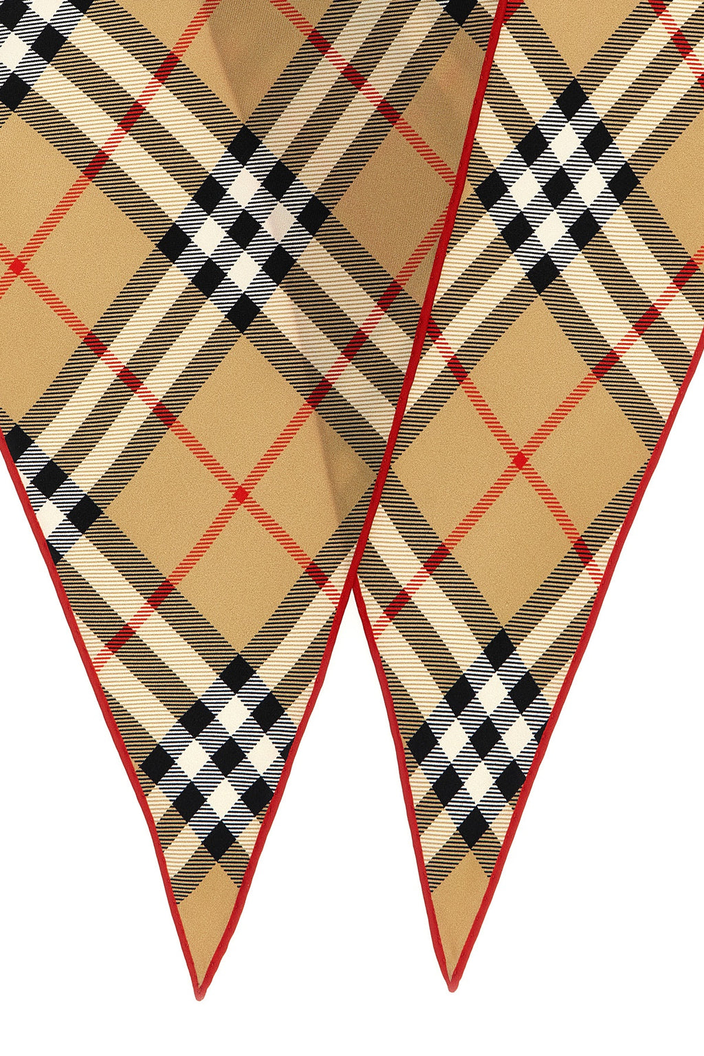 BURBERRY Check silk scarf For Women 100% mulberry silk
