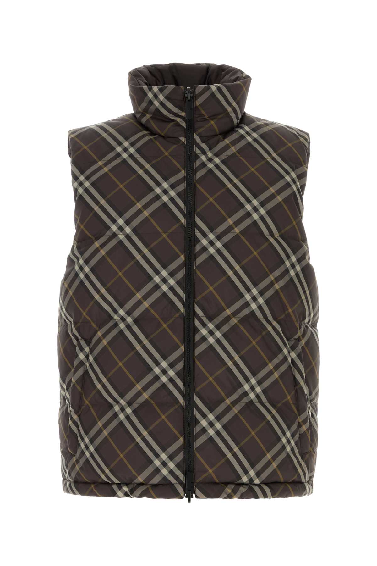 BURBERRY SNOWSHILL CHK REV For Men Exterior: 100% Polyester Lining: 100% Polyester Padding: 90% Down 10% Feather