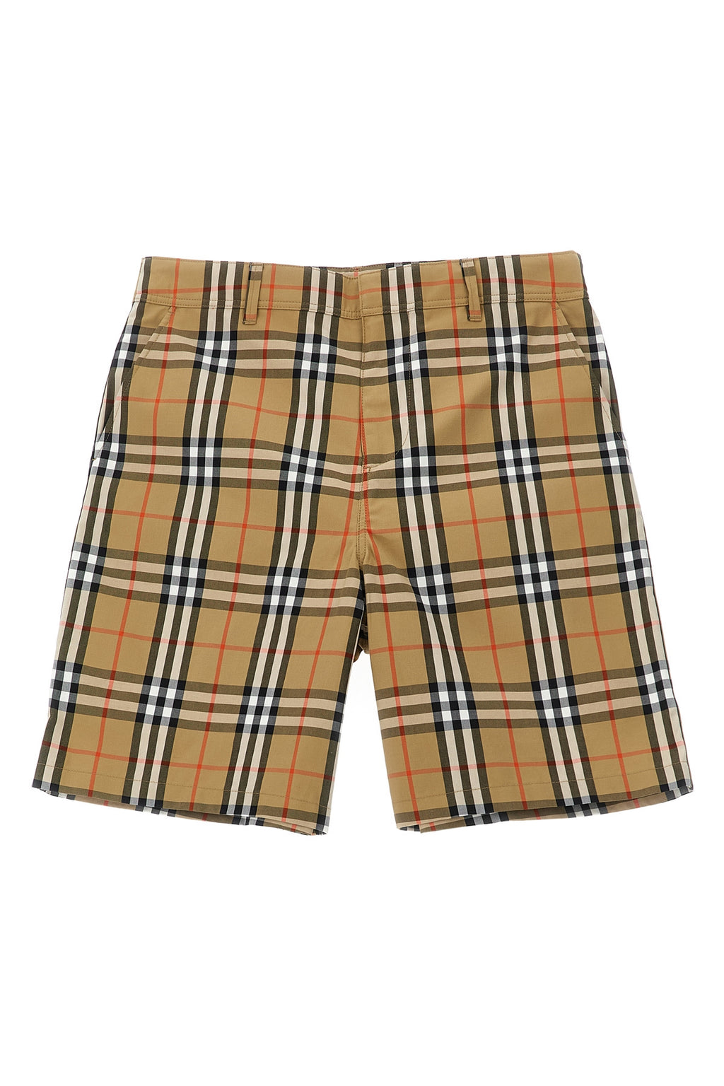 BURBERRY 'Oscar' bermuda shorts For Baby girl 100% cotton