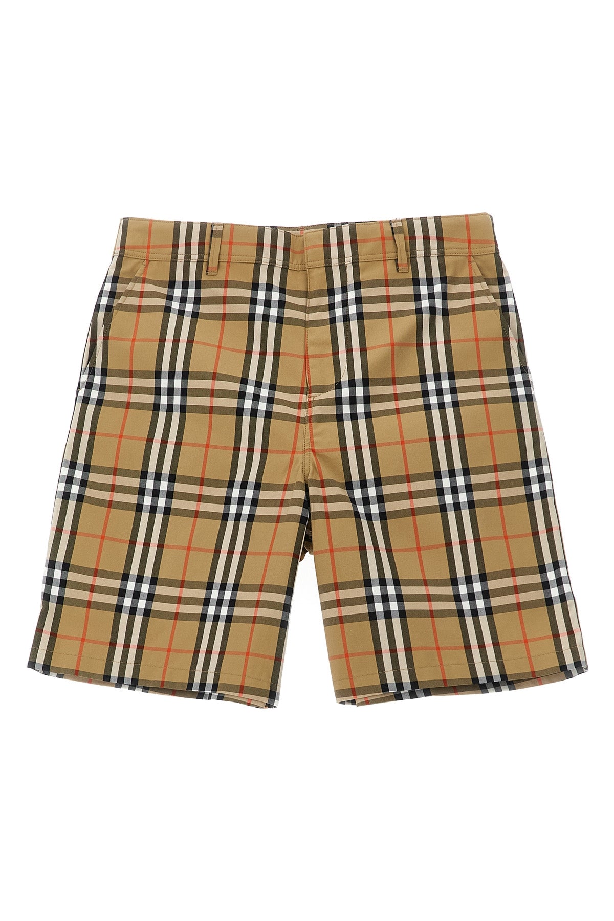 BURBERRY 'Oscar' bermuda shorts For Baby girl 100% cotton