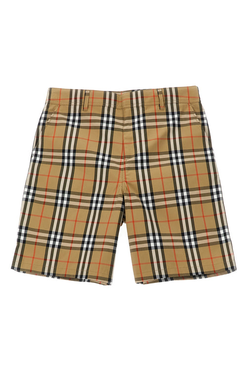 BURBERRY 'Oscar' bermuda shorts For Baby girl 100% cotton