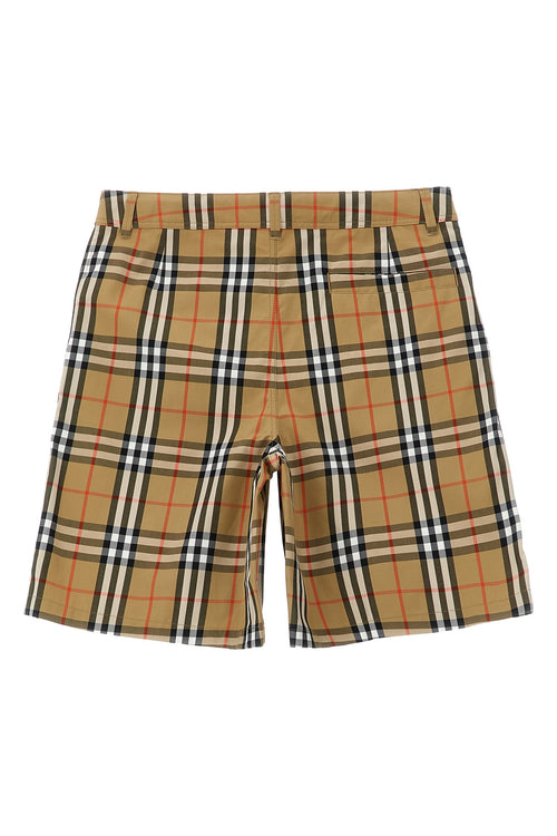 BURBERRY 'Oscar' bermuda shorts For Baby girl 100% cotton