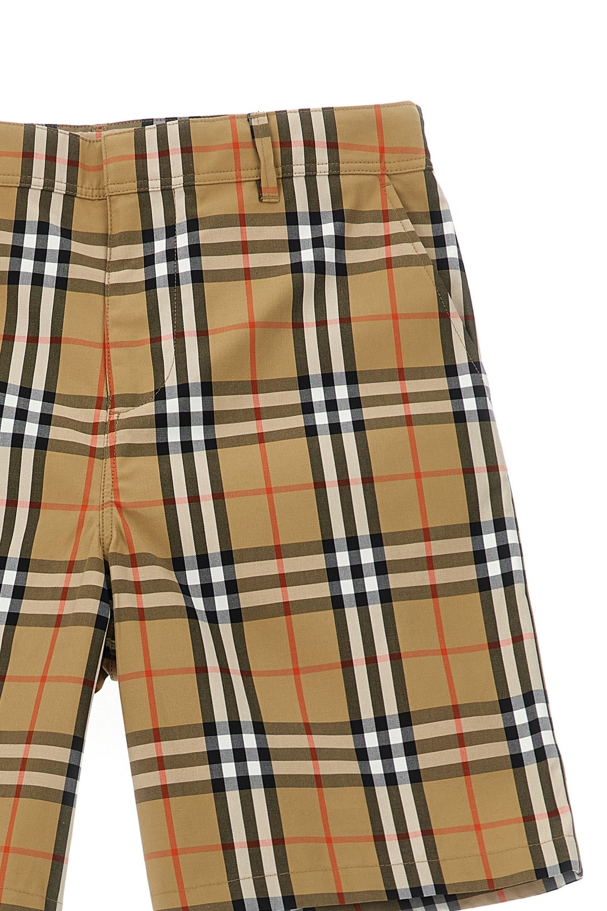 BURBERRY 'Oscar' bermuda shorts For Baby girl 100% cotton