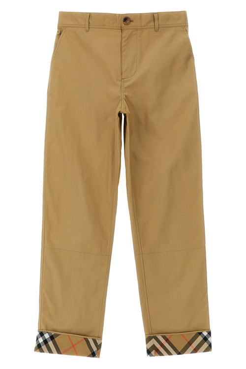 BURBERRY 'Sheldon' pants For Baby boy 100% cotton