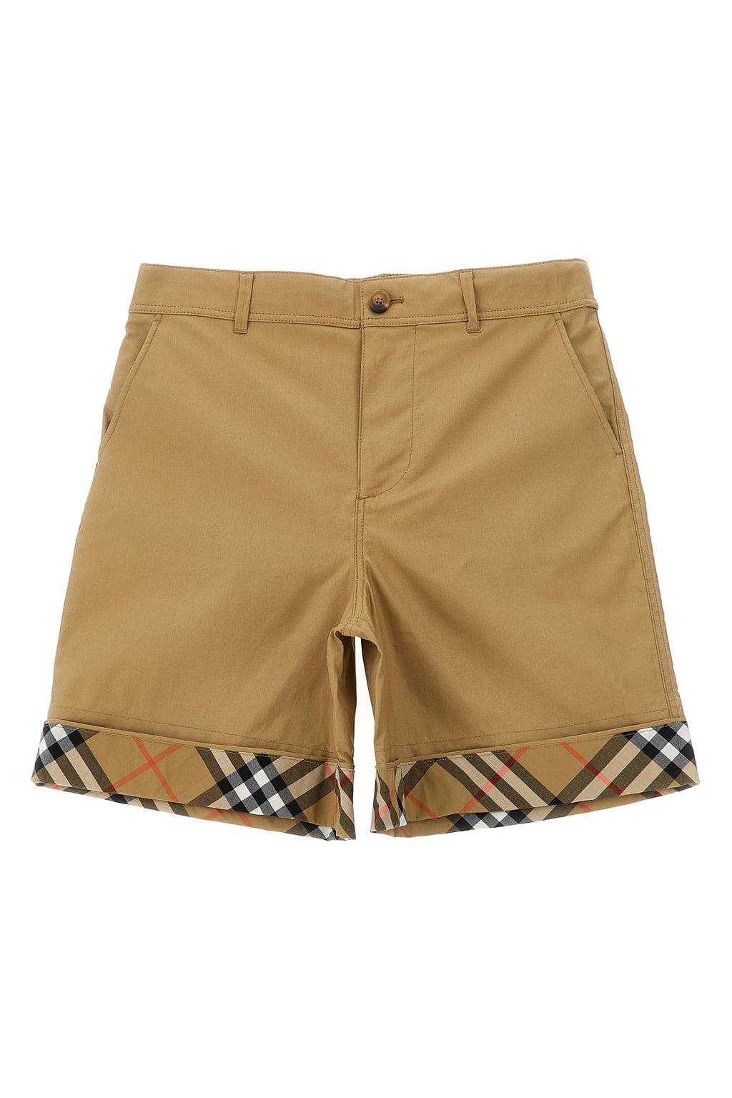 BURBERRY 'Oscar' bermuda shorts For Baby boy 100% cotton