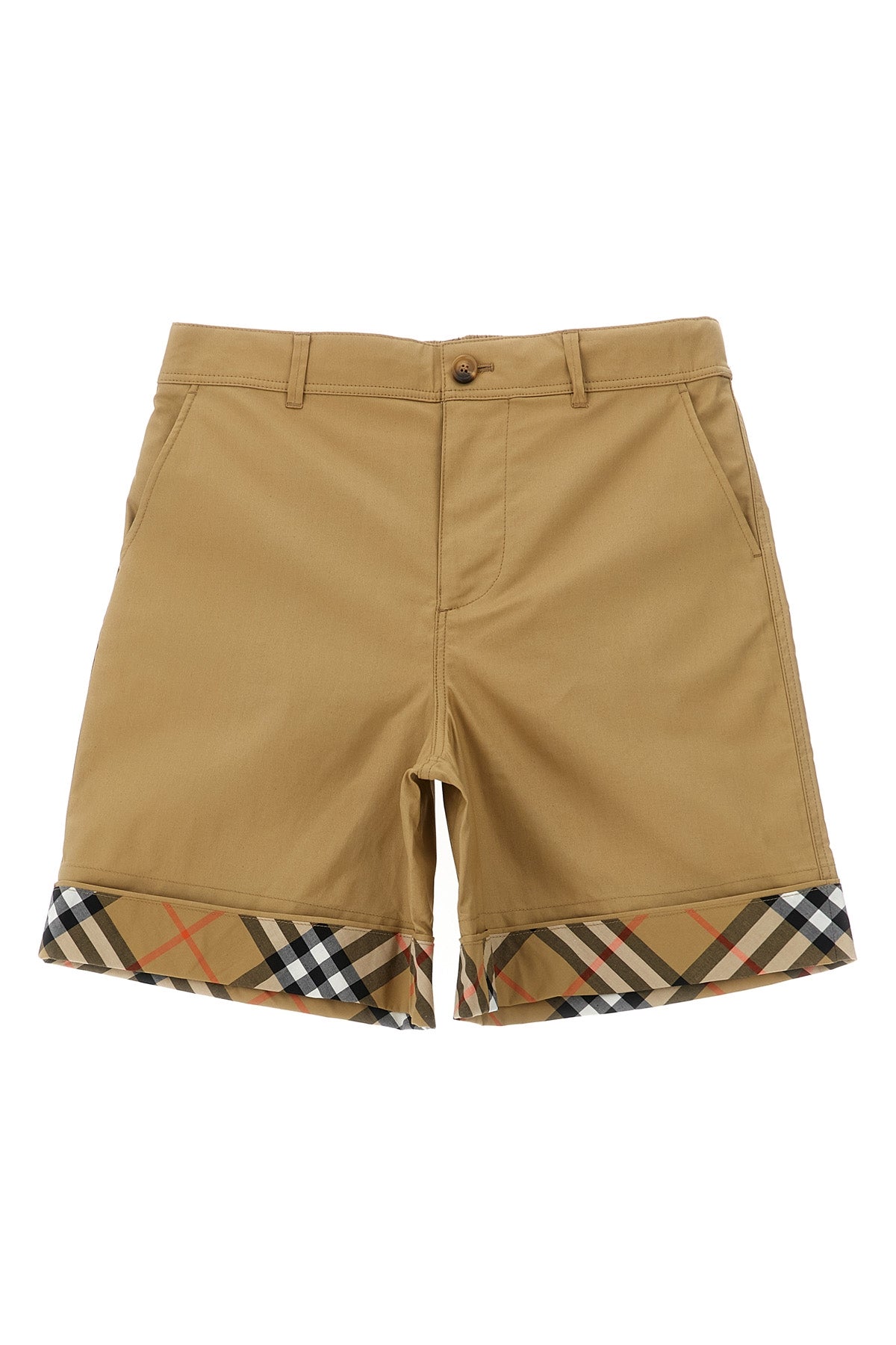 BURBERRY 'Oscar' bermuda shorts For Baby boy 100% cotton