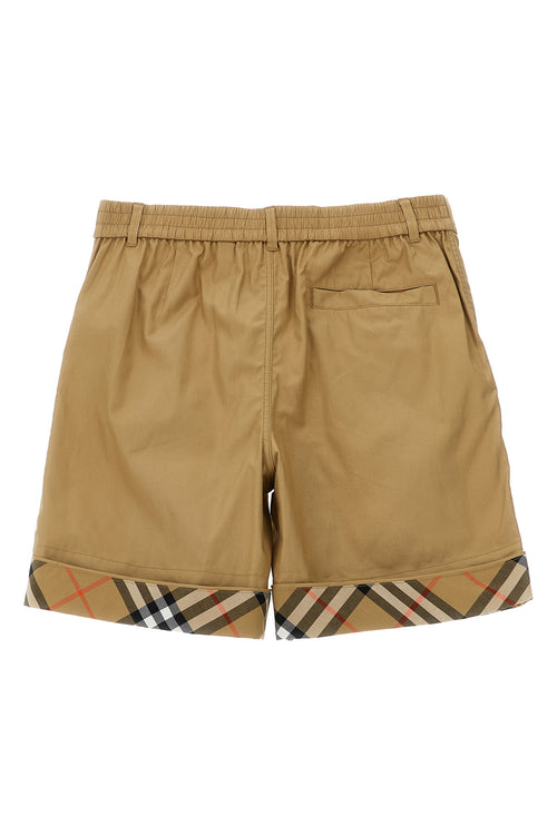 BURBERRY 'Oscar' bermuda shorts For Baby boy 100% cotton