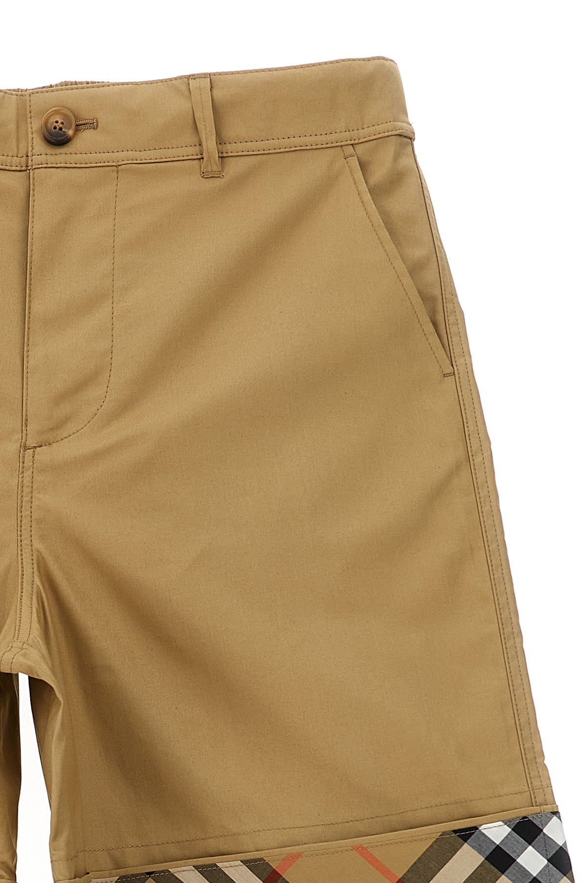BURBERRY 'Oscar' bermuda shorts For Baby boy 100% cotton
