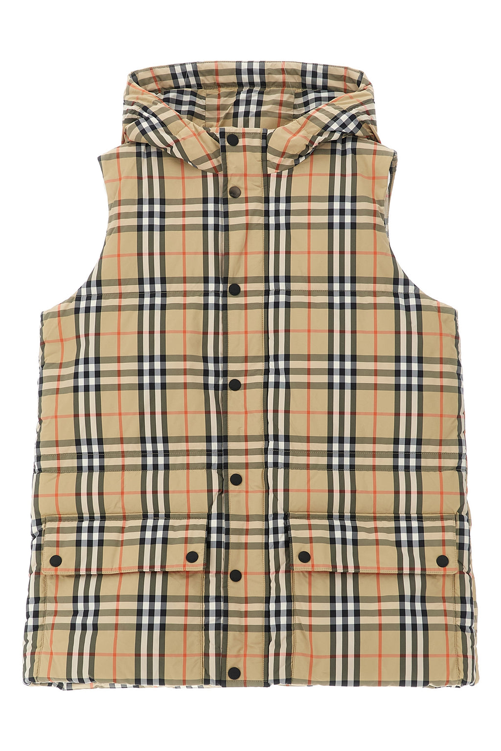 BURBERRY 'Franklin' vest For Unisex baby 100% polyamide