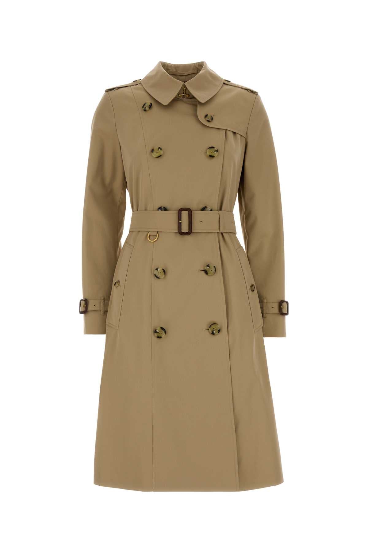 BURBERRY CHELSEA LNG ORG 2 For Women Exterior: 100% Cotton Lining: 100% Cotton