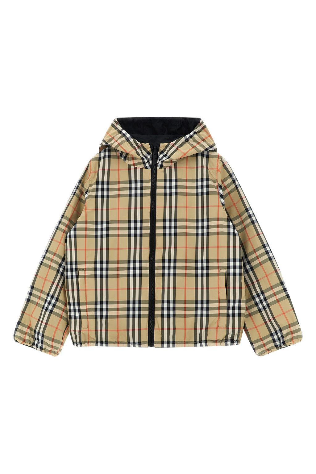 BURBERRY 'Reece' reversible jacket For Unisex baby 100% polyamide
