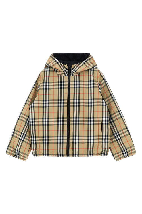 BURBERRY 'Reece' reversible jacket For Unisex baby 100% polyamide