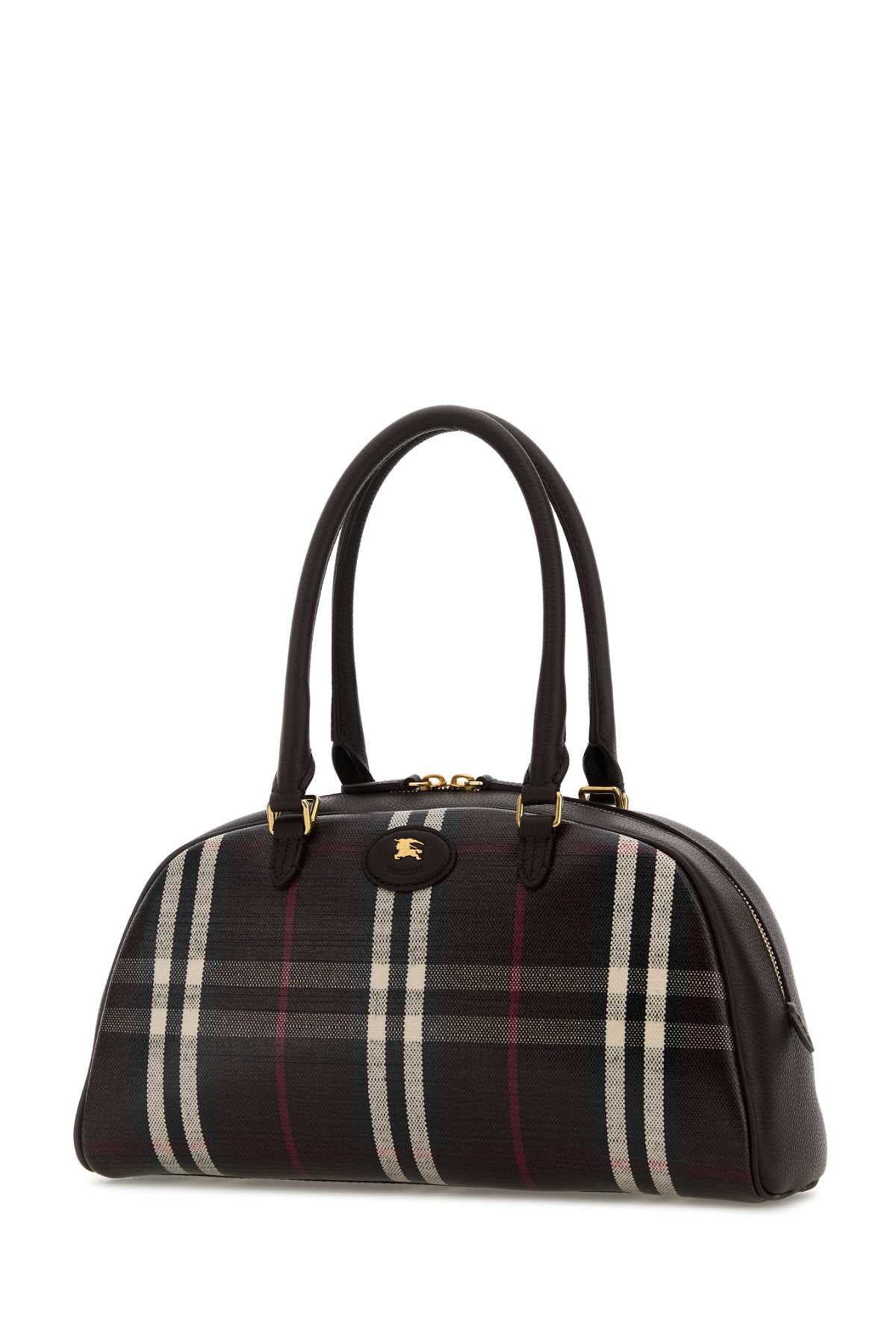 BURBERRY LL HIGHLANDS MD BOWLING WWW For Women Exterior: 69% Cotton 21% Viscose 10% Linen Lining: 100% Cotton Finishing: Golden metal