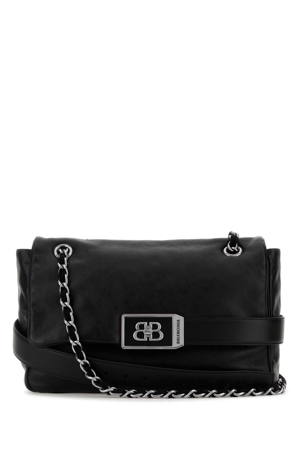 BALENCIAGA MODU FLAP CH BAG M For Women Exterior: 100% Leather Lining: 100% Leather Finishing: Silver metal