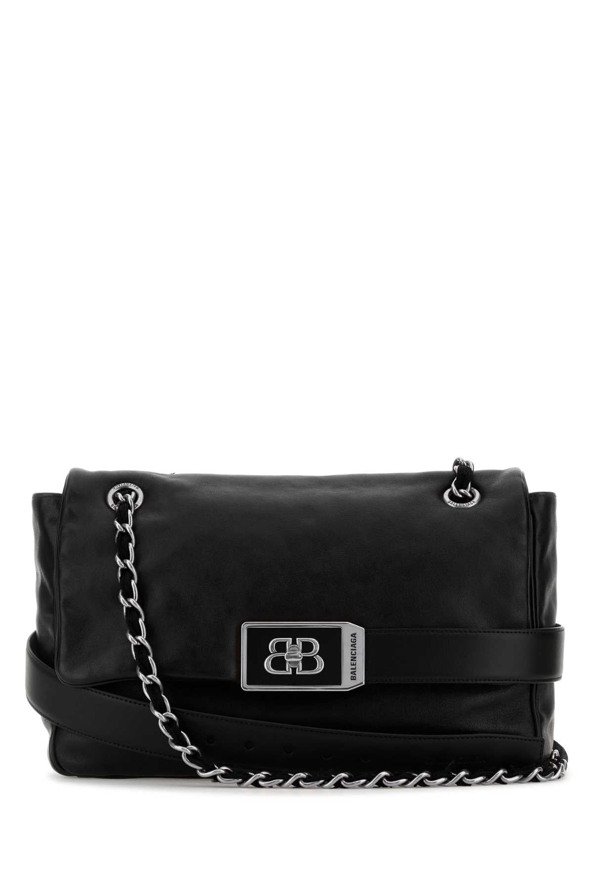 BALENCIAGA MODU FLAP CH BAG M For Women Exterior: 100% Leather Lining: 100% Leather Finishing: Silver metal