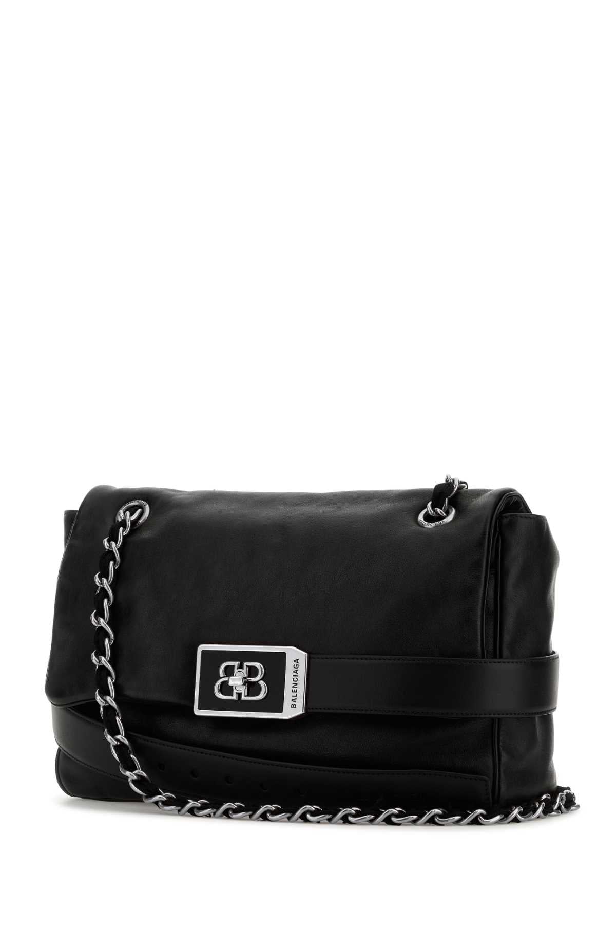 BALENCIAGA MODU FLAP CH BAG M For Women Exterior: 100% Leather Lining: 100% Leather Finishing: Silver metal