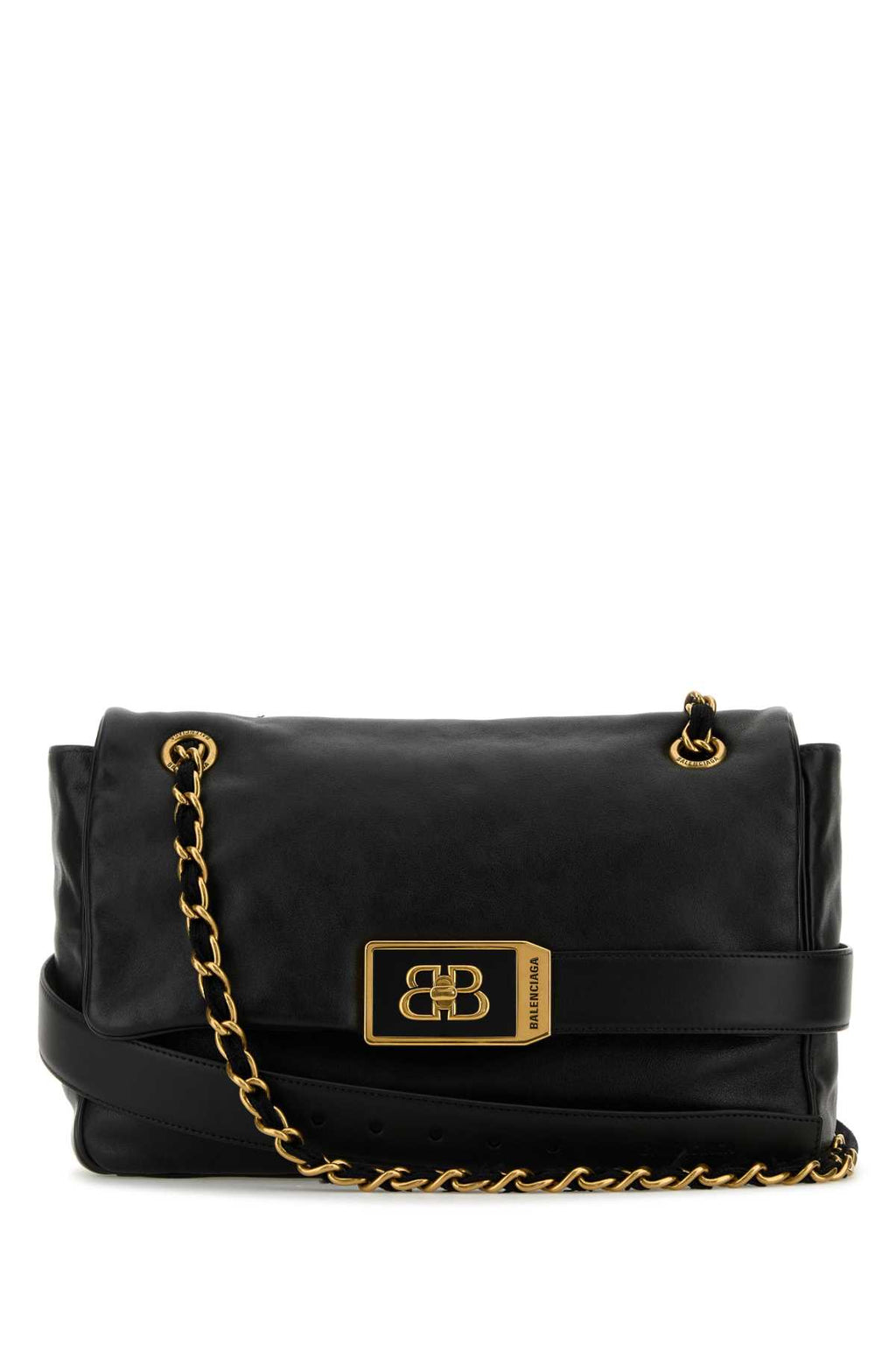 BALENCIAGA MODU FLAP CH BAG M For Women Exterior: 100% Calf Lining: 100% Fabric Finishing: Antiqued golden metal